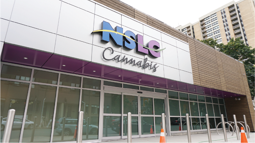 Image of outside of NSLC Clyde St Cannabis store