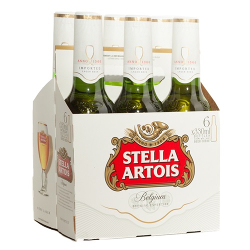 Stella Artois Lager 6 Bottle Pack