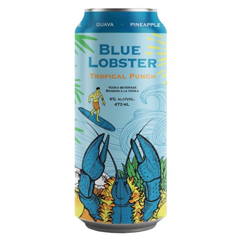 Blue Lobster Vodka Tropical Punch Can Picture