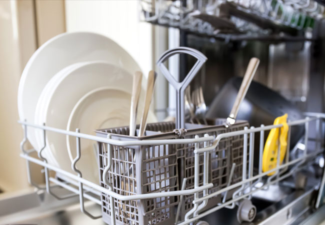 A Full dishwasher