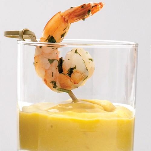 Thai shrimp Cocktail with Mango Sauce